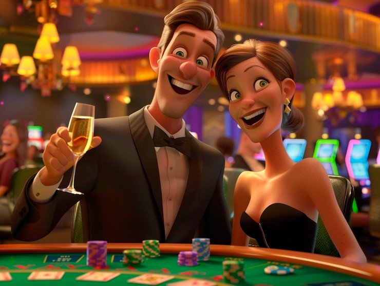 Live dealer blackjack table broadcast on mobile